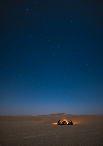 Campfire in the Desert