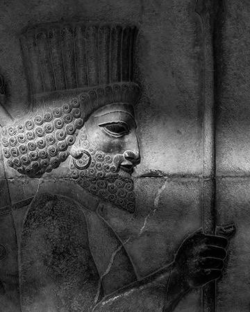 Persian soldier at Persepolis, Iran