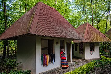 Gilaki girl selling handicrafts